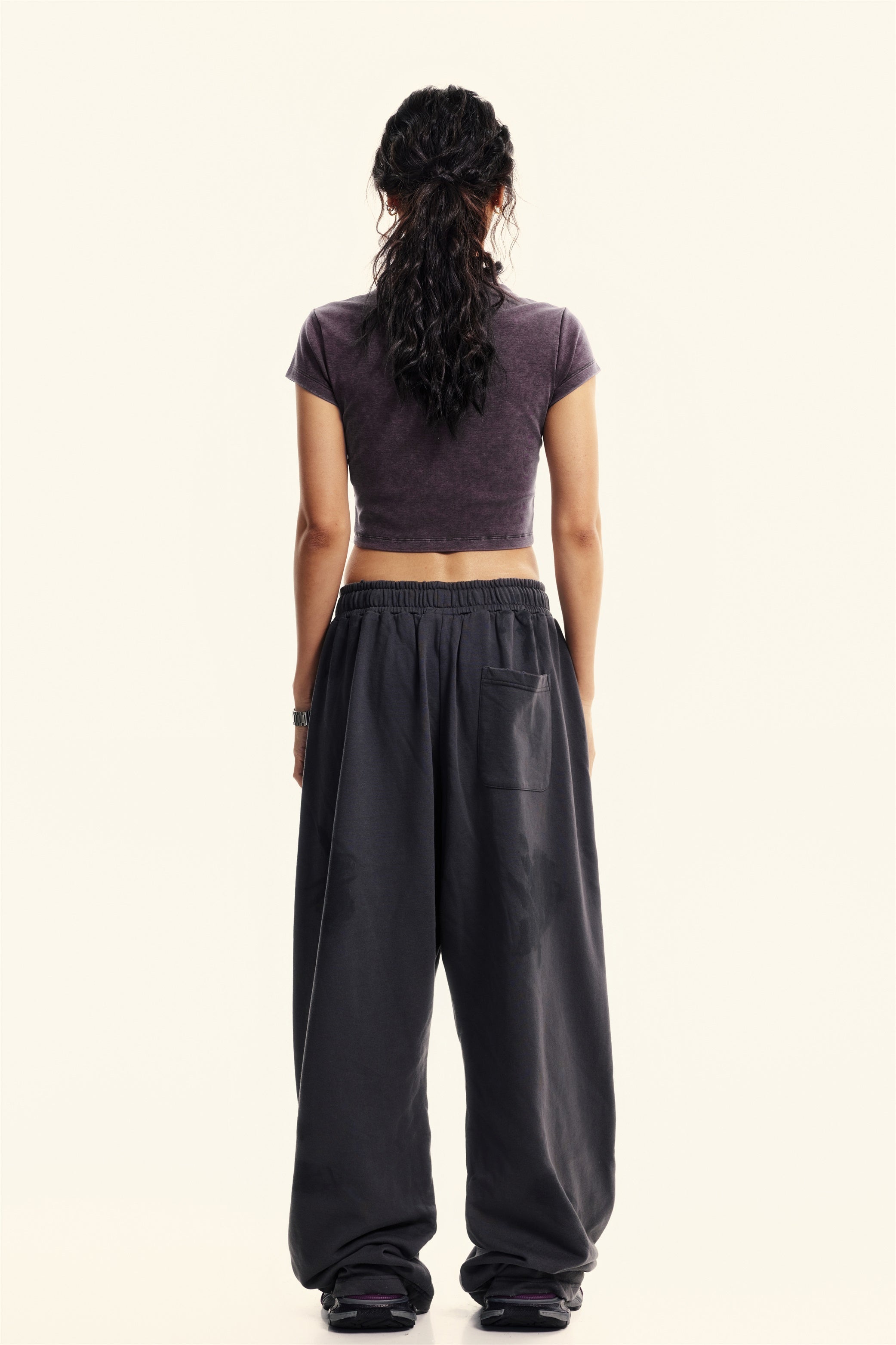 235GSM Women's Washed Stretch Cotton Slim T-shirt