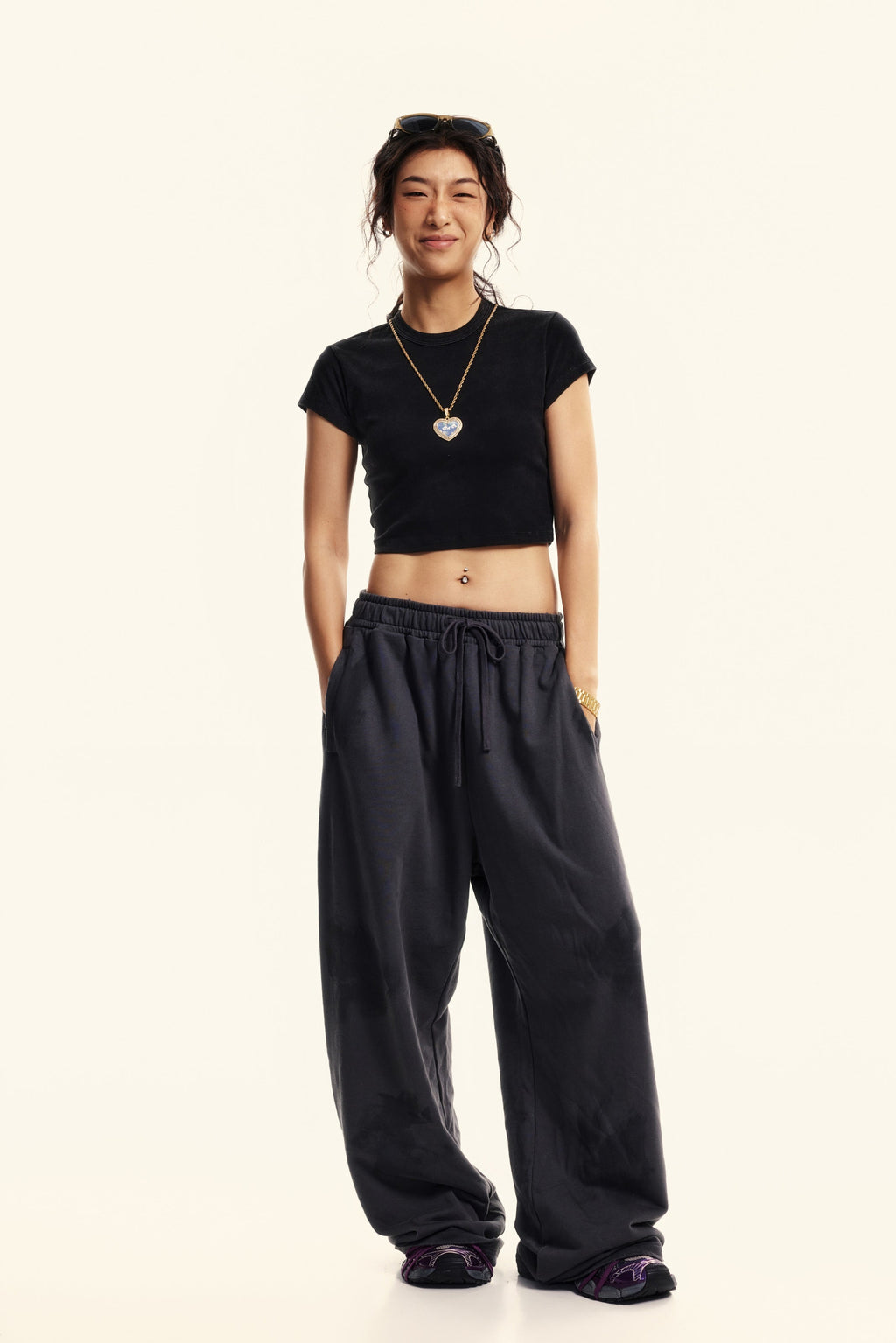 235GSM Women's Washed Stretch Cotton Slim T-shirt