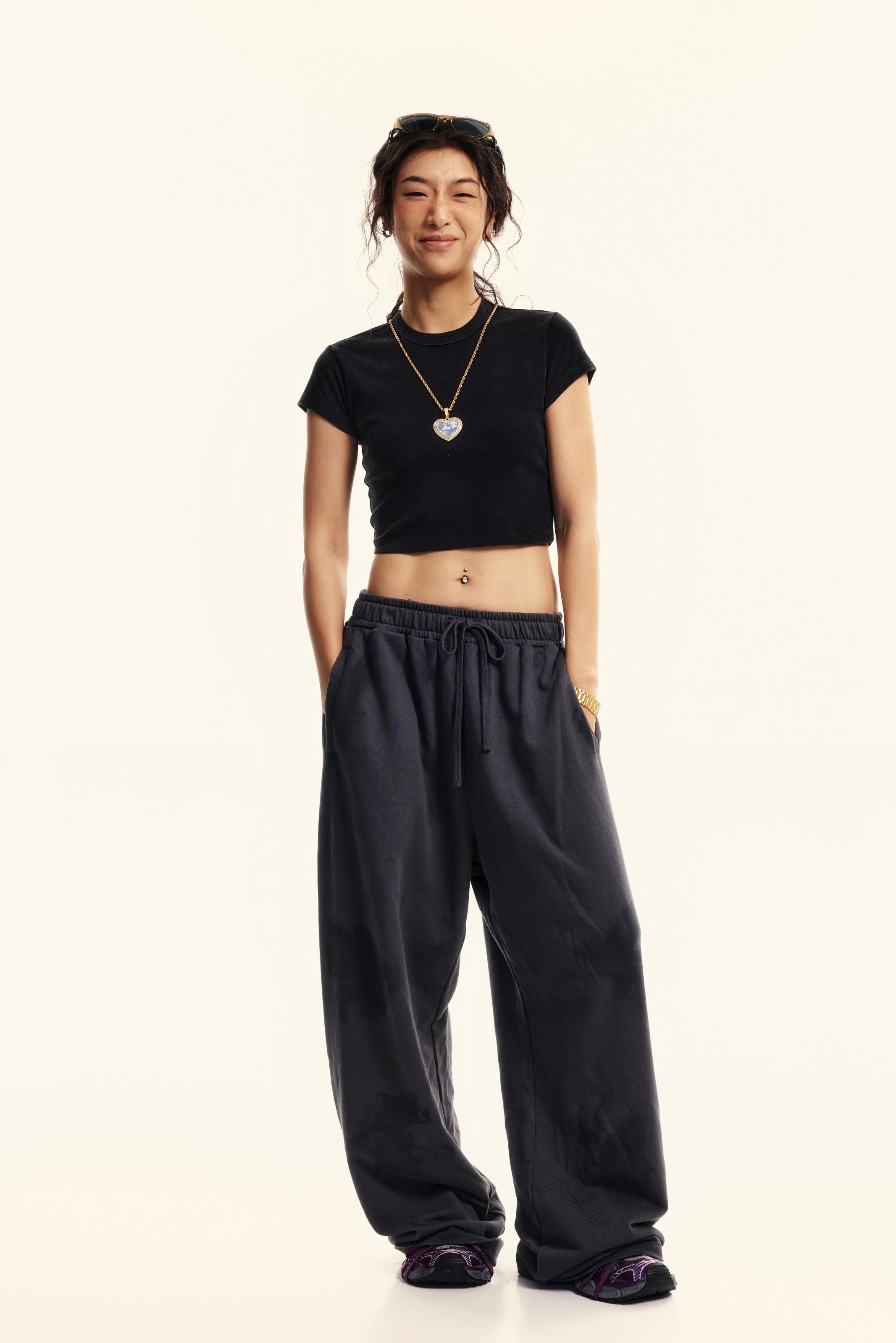 235GSM Women's Washed Stretch Cotton Slim T-shirt