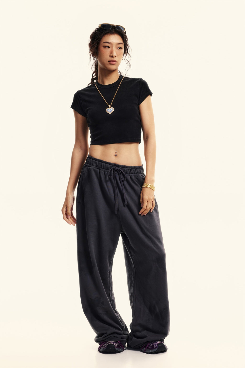 235GSM Women's Washed Stretch Cotton Slim T-shirt