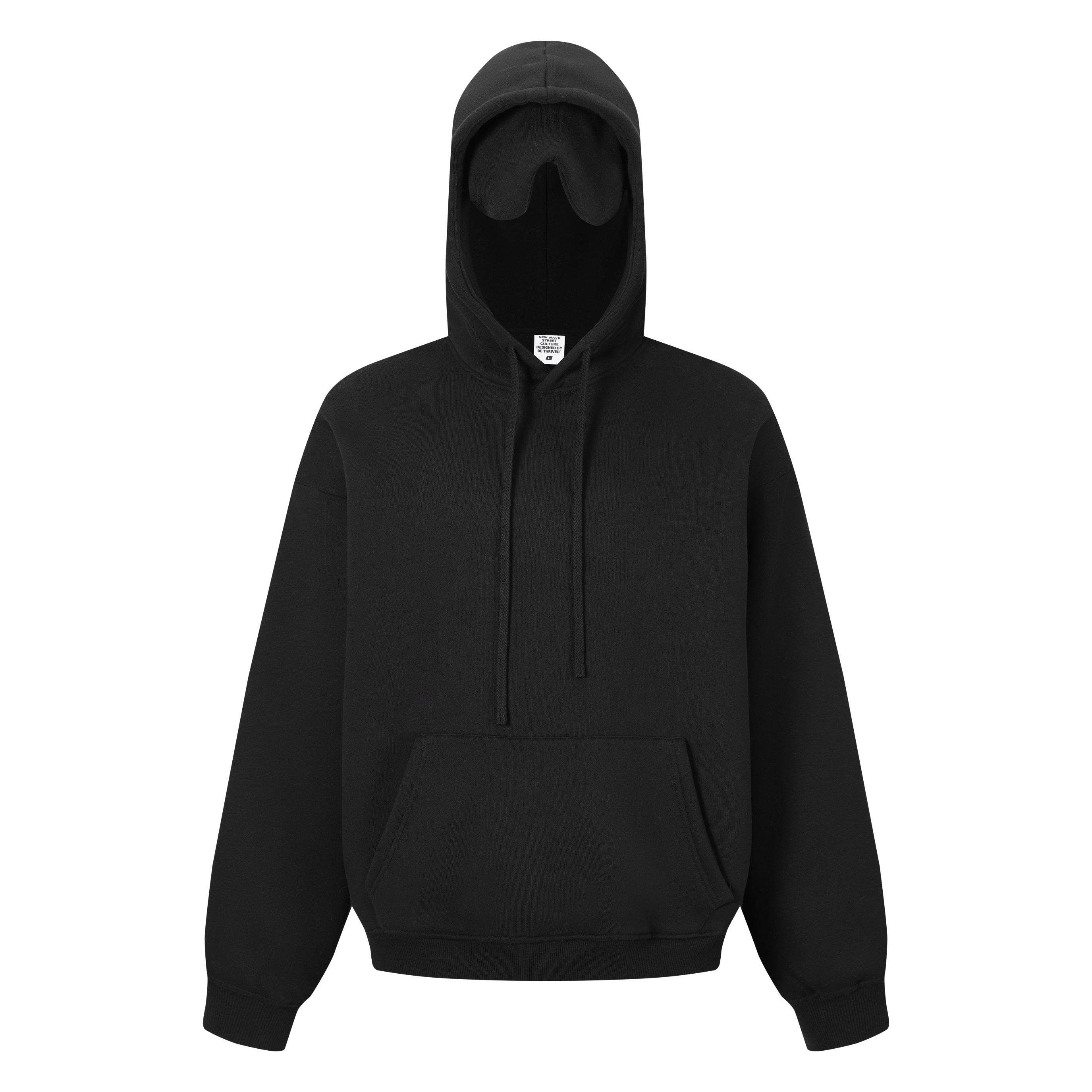 345GSM Men's Eye-Patch Hoodie | Solid Color | MUNSIEUR
