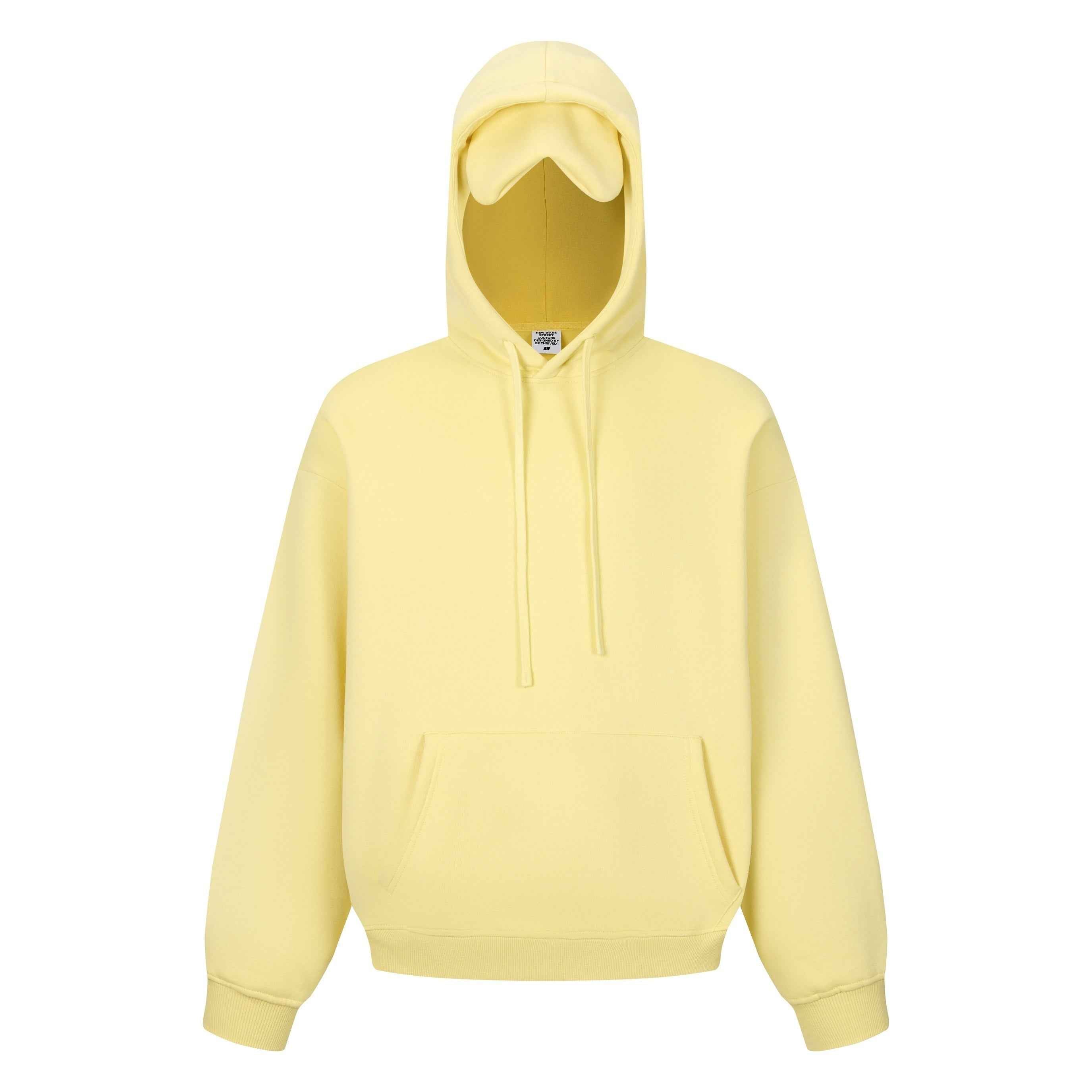 345GSM Men's Eye-Patch Hoodie | Solid Color | MUNSIEUR