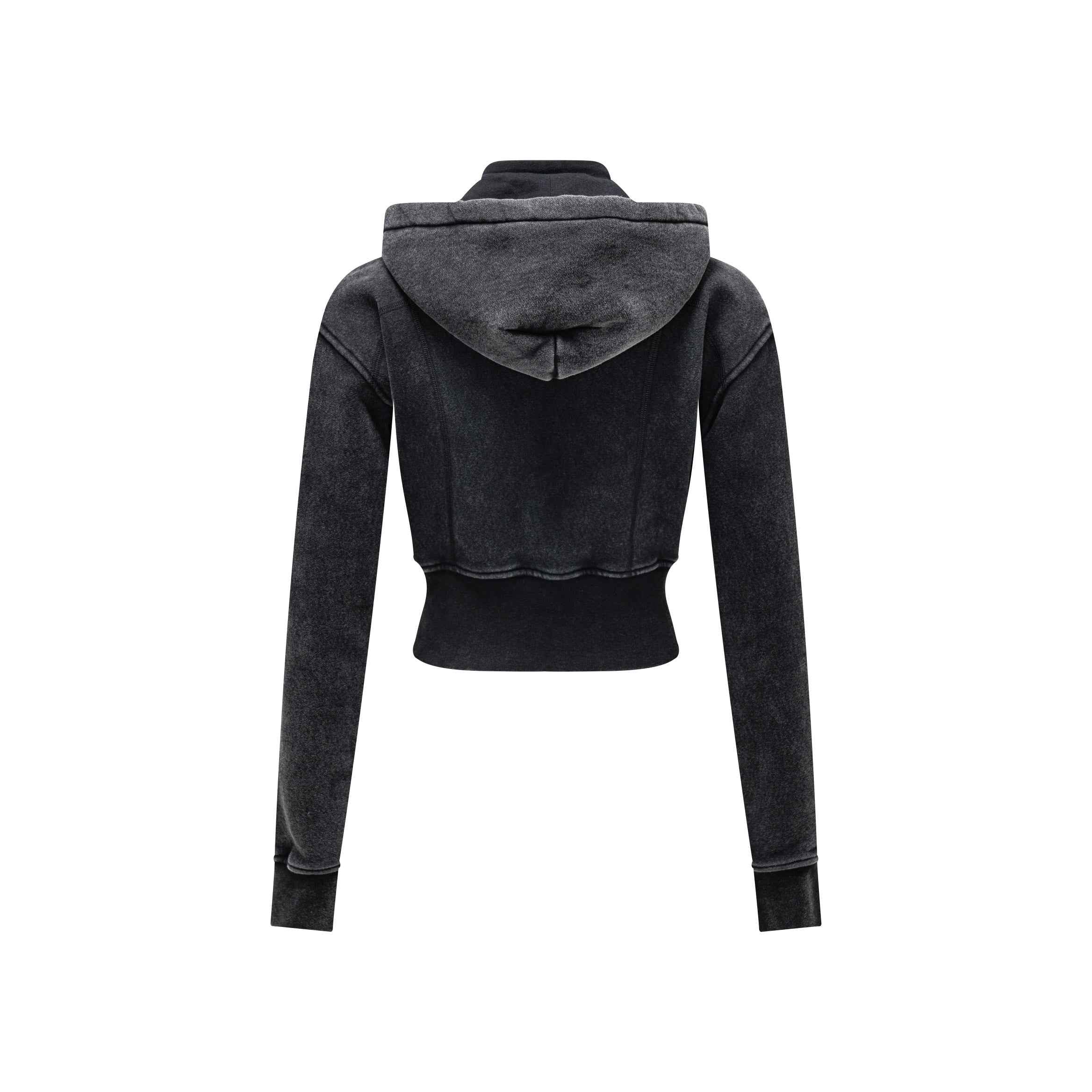 400GSM Women’s Outdoor Slim-Fit Pigment-Wash Sweatshirt