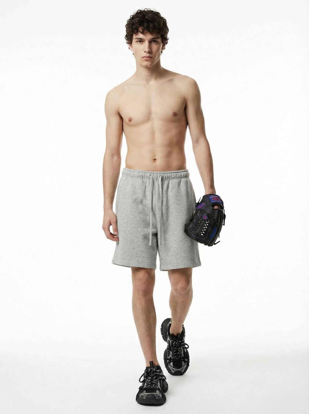 345GSM Men's Fleece-Lined Straight-Leg Shorts
