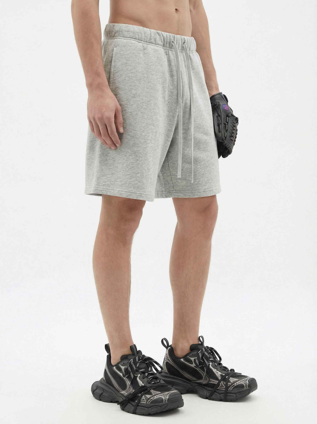 345GSM Men's Fleece-Lined Straight-Leg Shorts