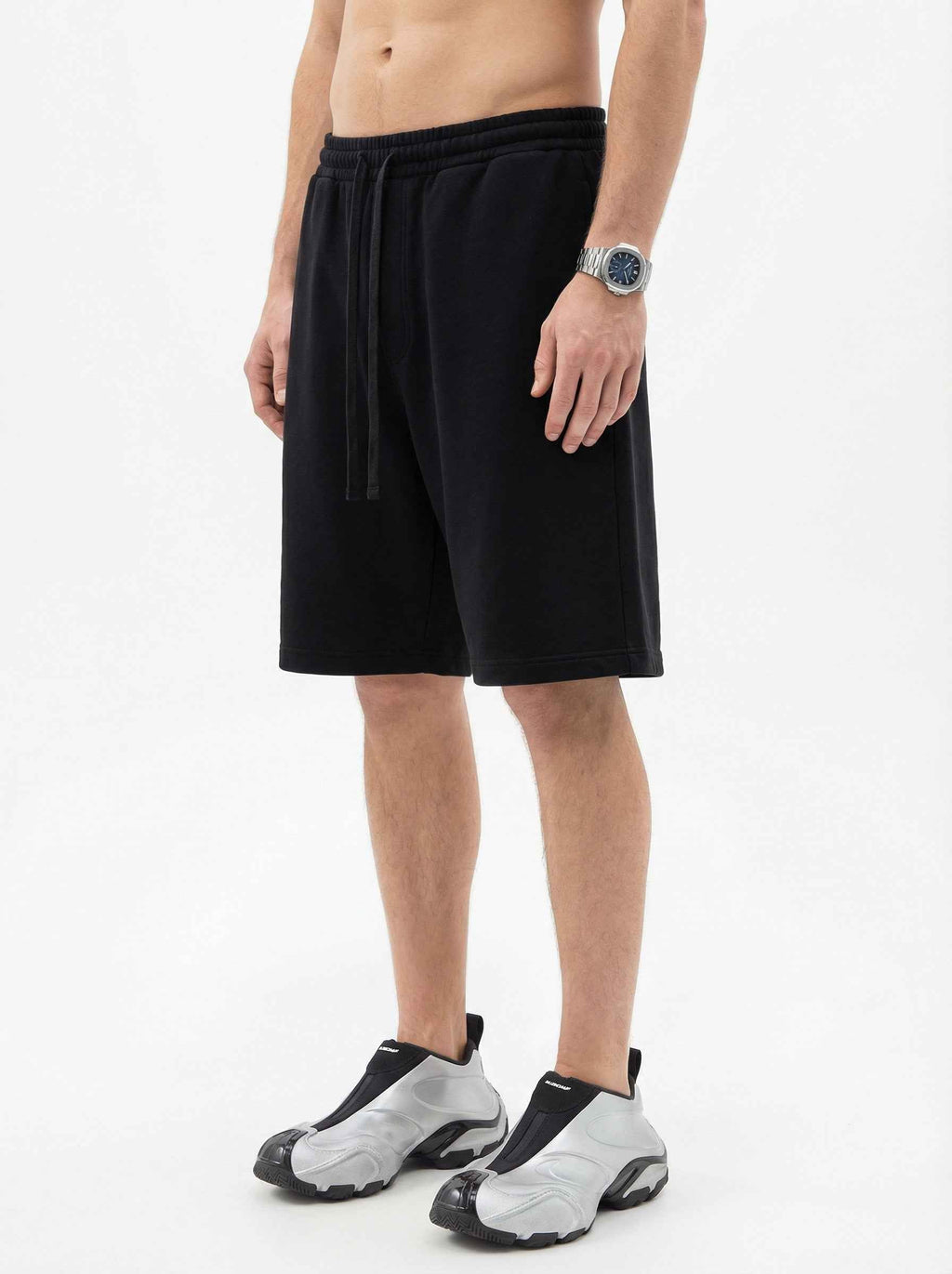 345GSM Men's Fleece-Lined Straight-Leg Shorts