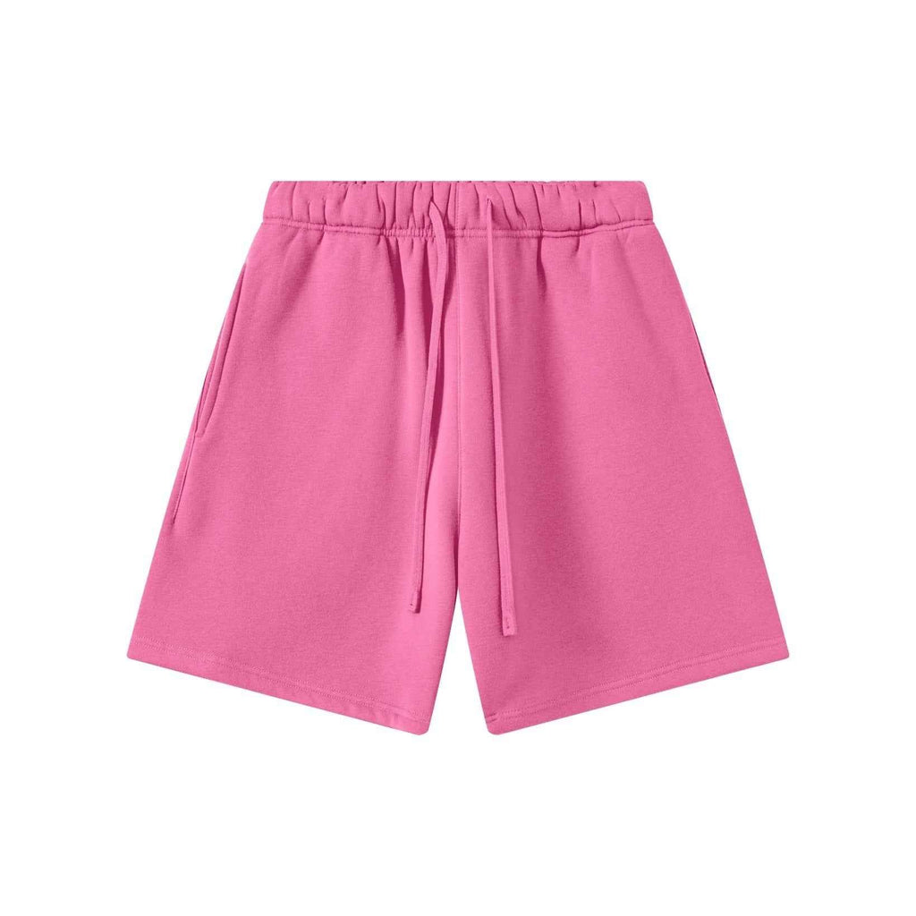 345GSM Men's Fleece-Lined Straight-Leg Shorts