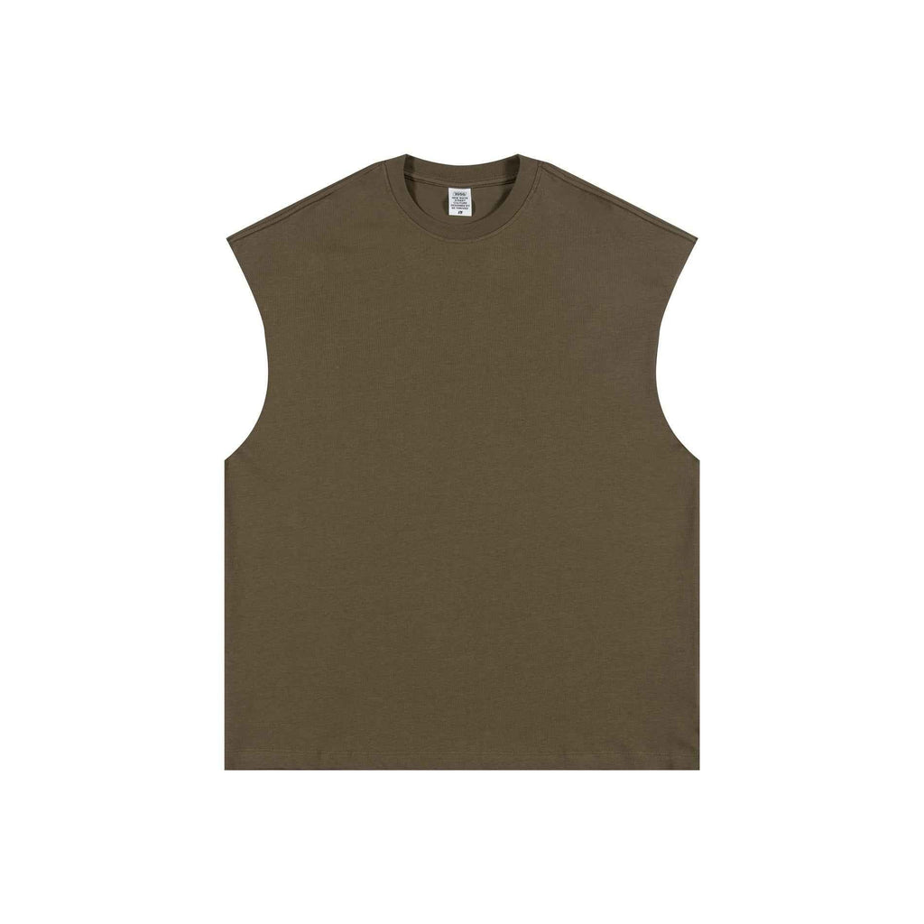 305GSM Unisex Earth-Tone Muscle Tee