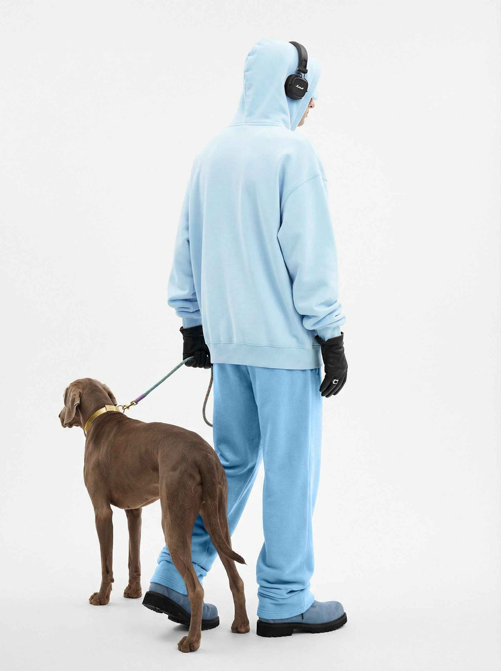 345GSM Men's Eye-Patch Hoodie | Solid Color | MUNSIEUR