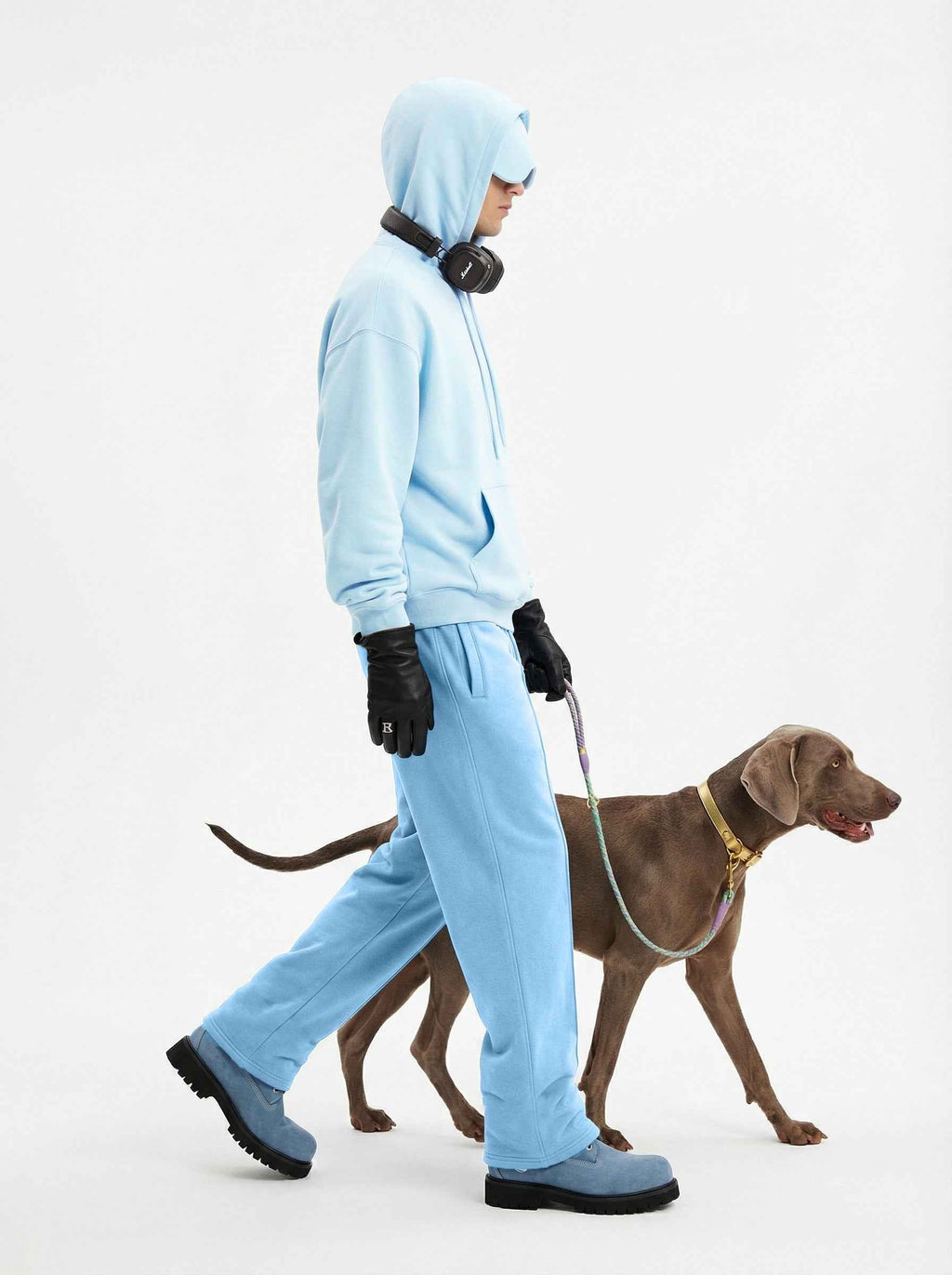 345GSM Men's Eye-Patch Hoodie | Solid Color | MUNSIEUR