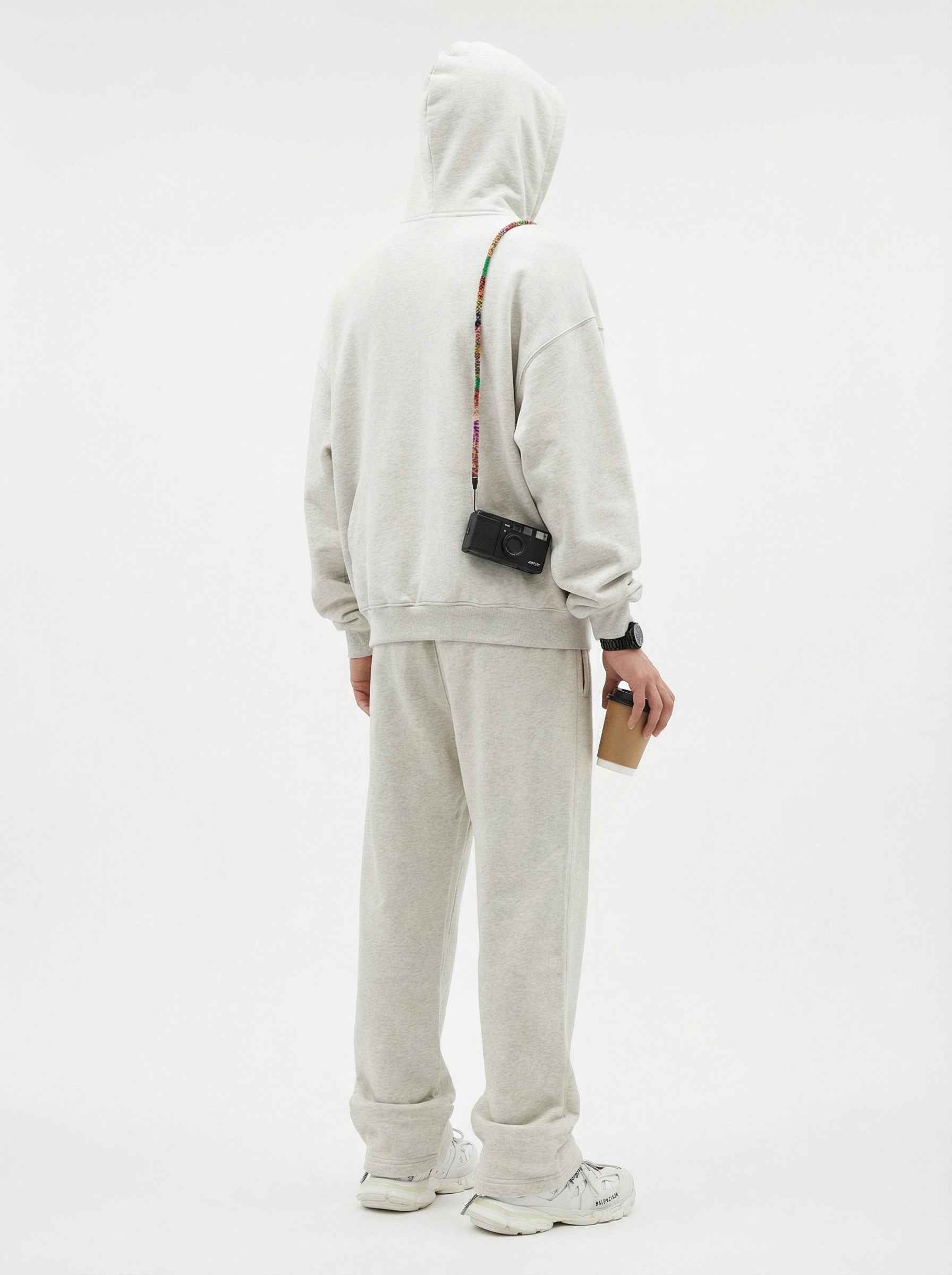 345GSM Men's Eye-Patch Hoodie | Solid Color | MUNSIEUR
