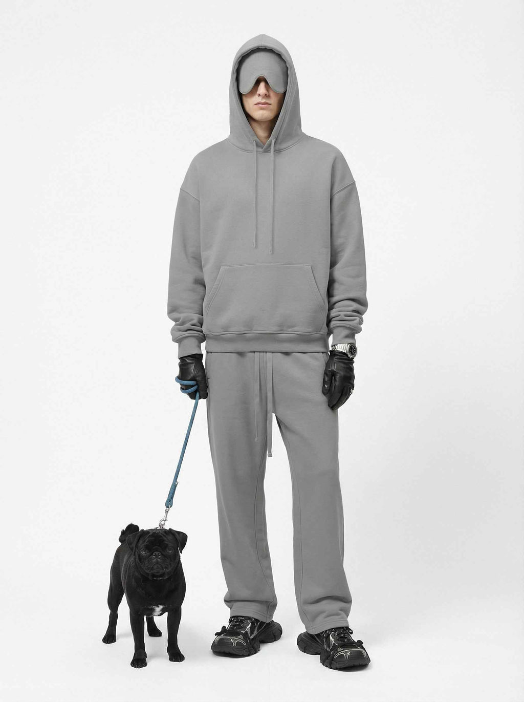 345GSM Men's Eye-Patch Hoodie | Solid Color | MUNSIEUR