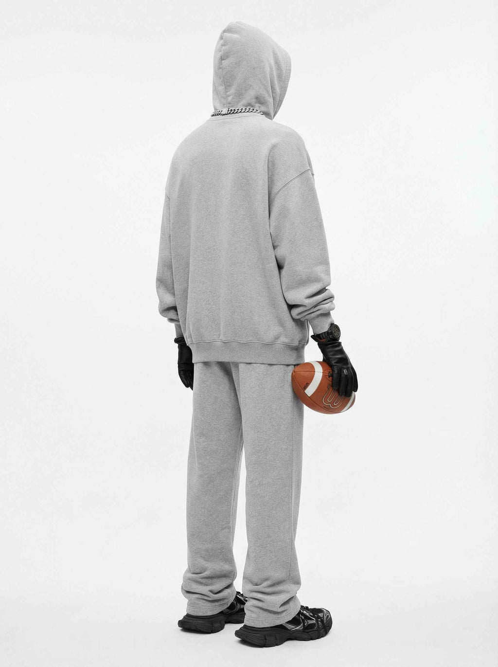 345GSM Men's Eye-Patch Hoodie | Solid Color | MUNSIEUR
