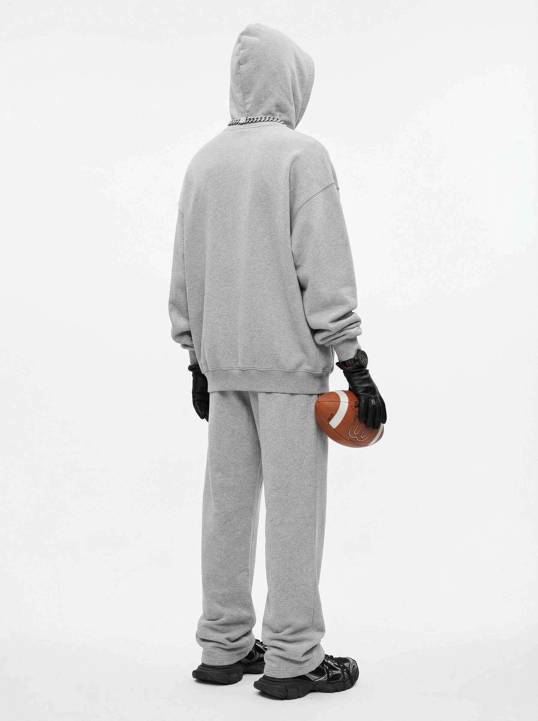 345GSM Men's Eye-Patch Hoodie | Solid Color | MUNSIEUR