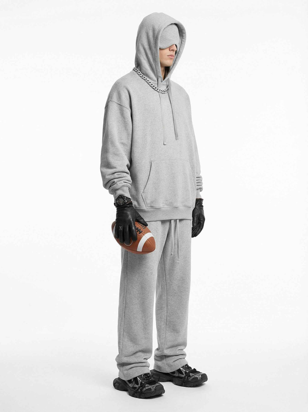 345GSM Men's Eye-Patch Hoodie | Solid Color | MUNSIEUR