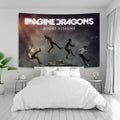 Imagine dragons band poster tapestry white & red bedroom wall decor