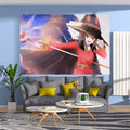 Industrial anime tapestry wall hanging bedroom sewing machine art