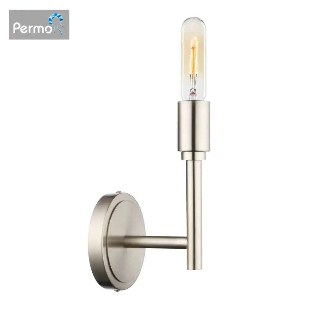 Industrial antique metal wall lamp – bedroom black glass sconce