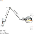 Industrial black 3 head adjustable wall sconce bedroom light