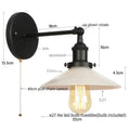 Industrial black and white decorbites led wall lights bedroom sconce