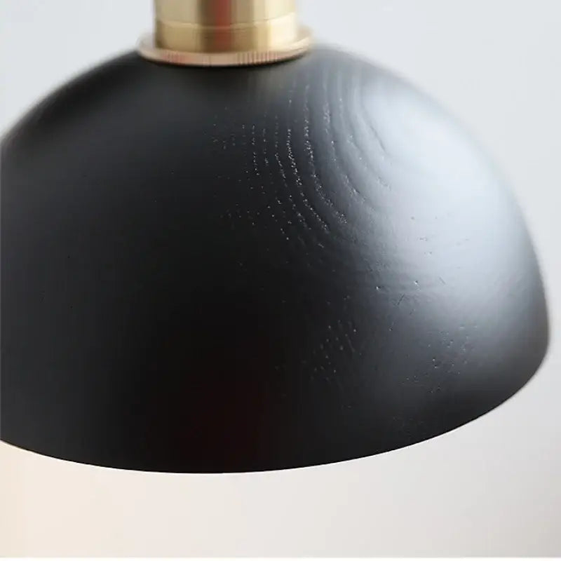 Industrial black & brass wall light fixture bedroom sconce