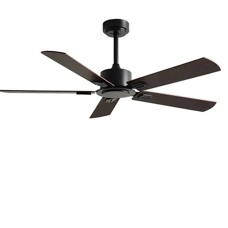 Industrial black ceiling fan with remote control living room
