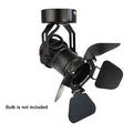 Industrial black ceiling spotlight lamp with adjustable hallway blades