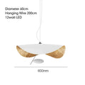 Industrial black & gold lotus leaf pendant light dining room