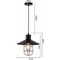 Industrial black iron pendant lights – kitchen edison bulb decor