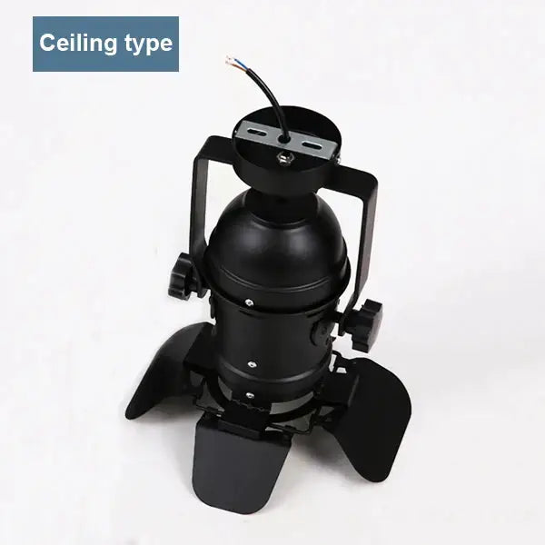 Industrial black loft dome track light restaurant spotlight fixture