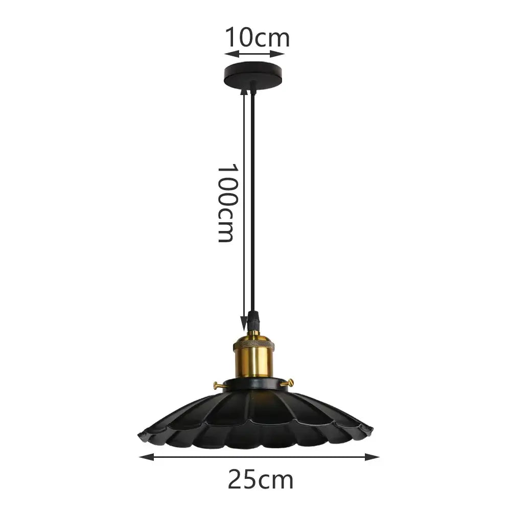 Industrial black matte aluminum pendant light kitchen wood accents