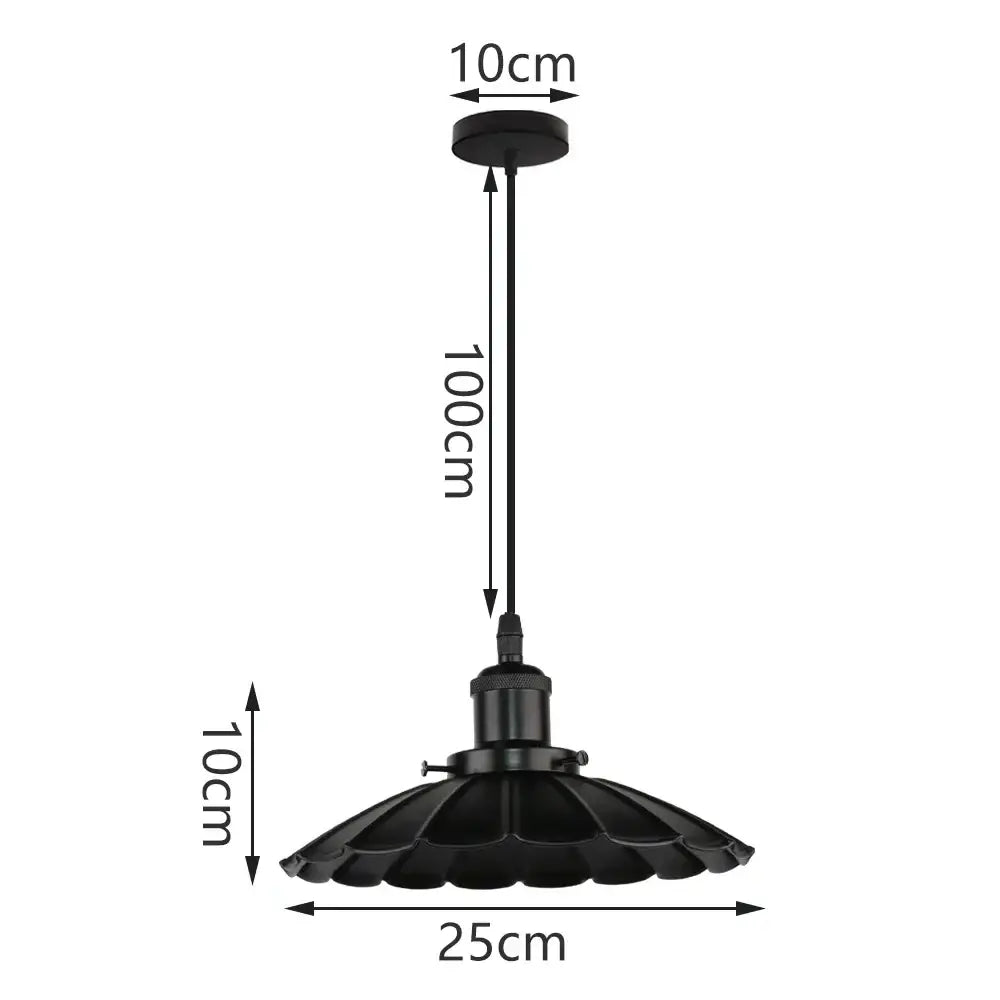 Industrial black matte aluminum pendant light kitchen wood accents
