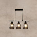 Industrial black metal bar chandelier bird cage kitchen island light