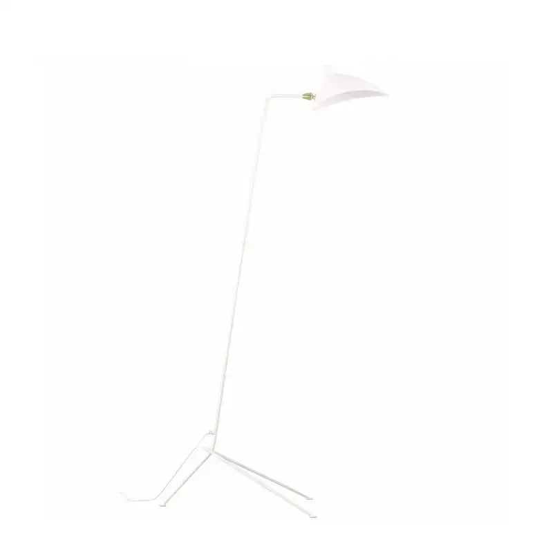Industrial black metal floor lamp living room three light tripod