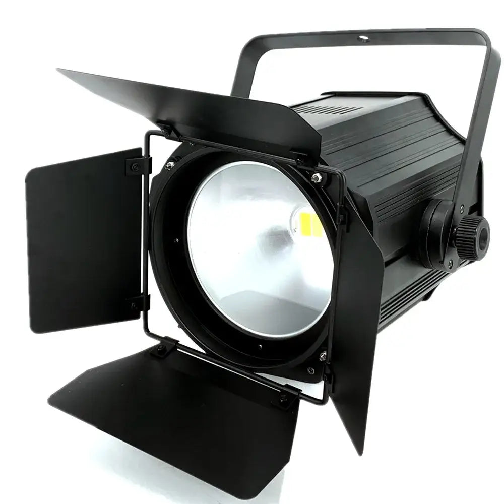 Industrial black metal stage lighting with barn doors stage effect