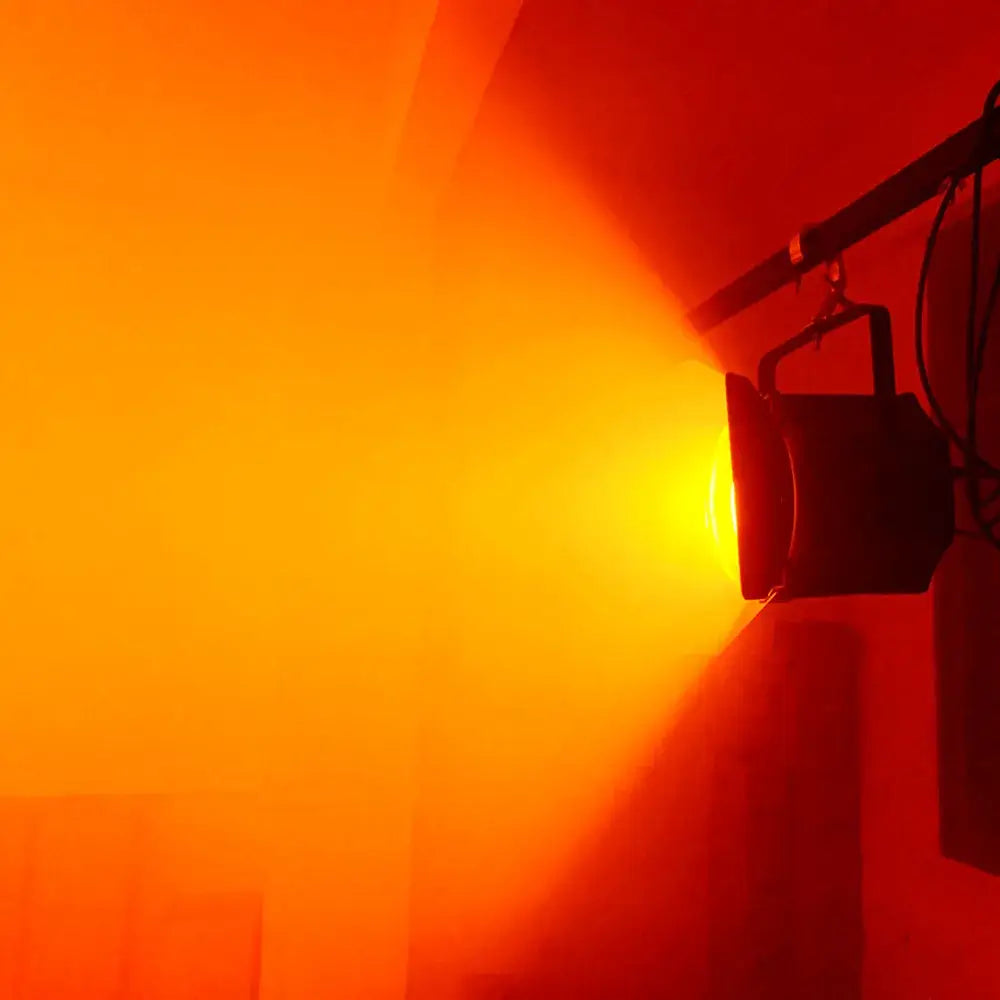 Industrial black metal stage lighting with barn doors stage effect