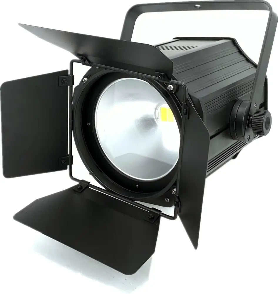 Industrial black metal stage lighting with barn doors stage effect