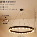 Industrial black multi tier pendant light for living room