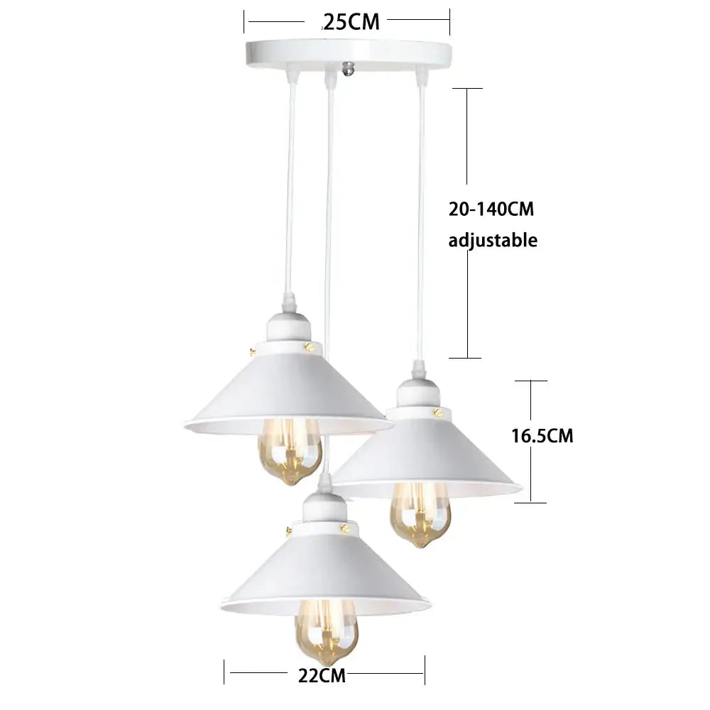 Industrial black pendant light with edison bulb for kitchen