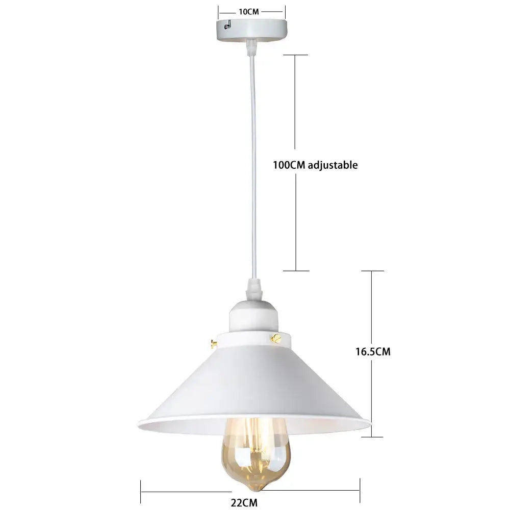 Industrial black pendant light with edison bulb for kitchen