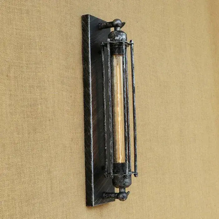 Industrial black rustic edison wall light kitchen metal sconce