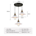 Industrial black & white ceiling chandelier – kitchen pendant light
