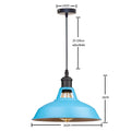 Industrial blue vintage pendant light kitchen hanging fixture