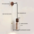 Industrial bronze and beige led wall light fixture bedroom sconce