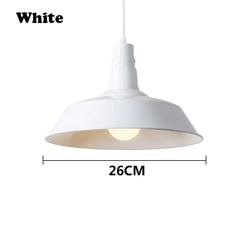 Industrial colorful led e27 pendant light for study room