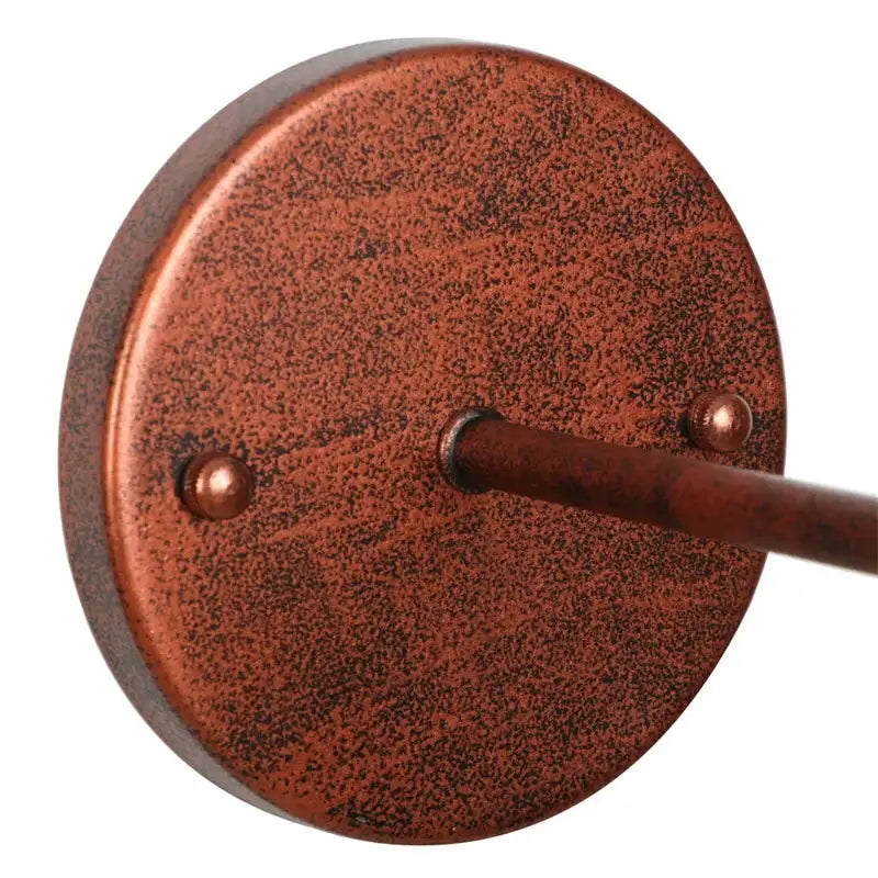 Industrial copper wall light with clear glass shade bedroom sconce