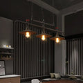 Industrial dark rust cone island pendant light kitchen pipe fixture