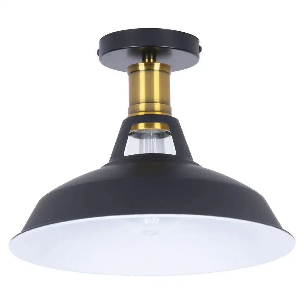 Industrial dome metal ceiling light shade – kitchen bar lighting