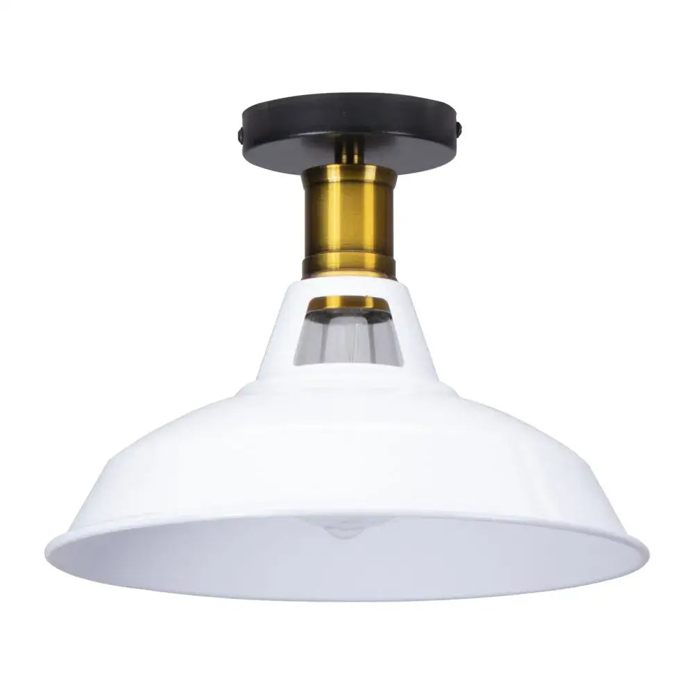 Industrial dome metal ceiling light shade – kitchen bar lighting