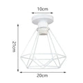 Industrial e27 ceiling lamp modern geometric white light living room